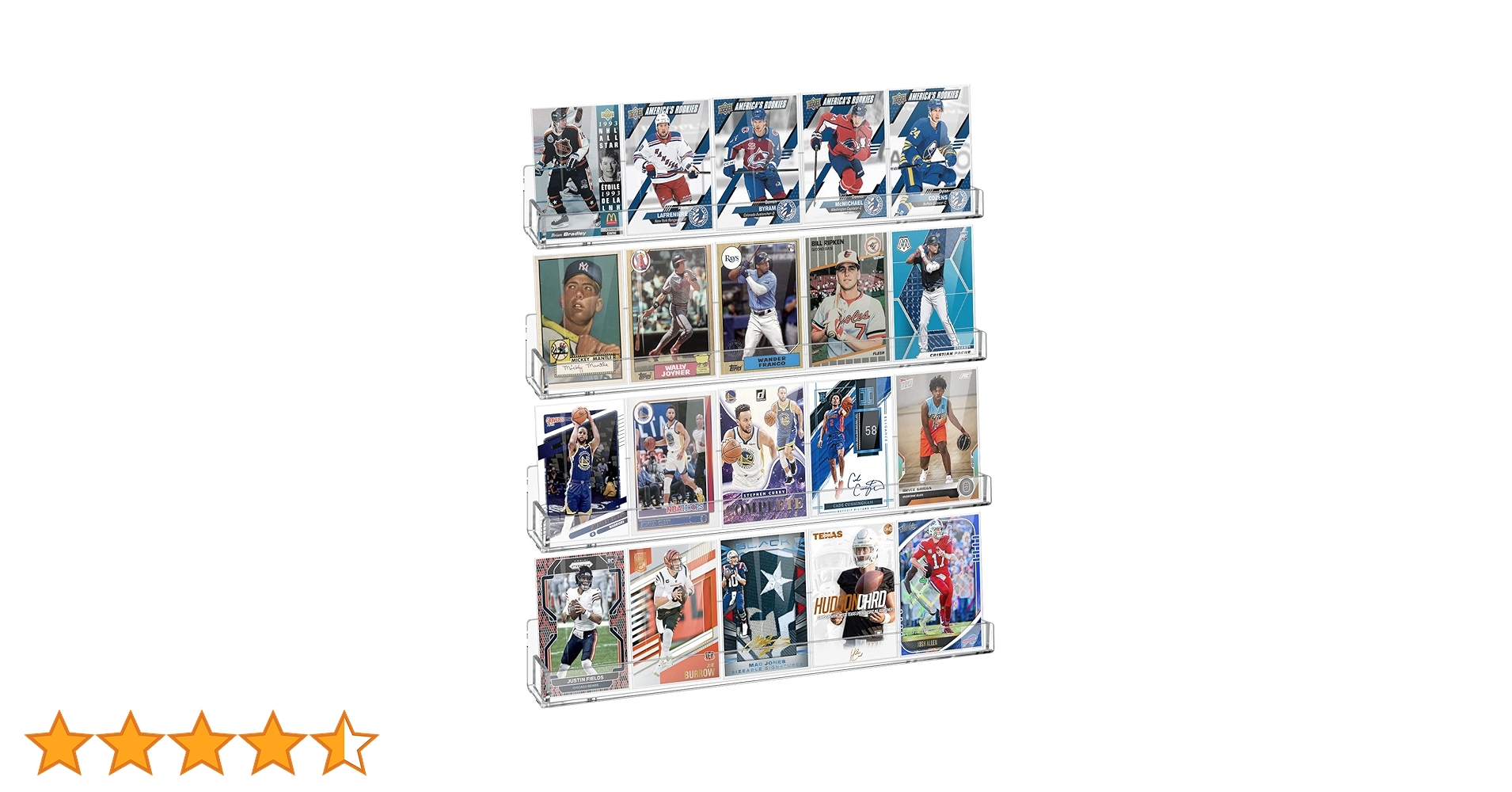 Amazon.co.jp: tutata スポーツカードディスプレイシェルフ 壁用